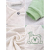 Mint Bear & Cream Winter Romper With Matching Bib