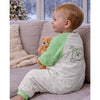 Mint Bear & Cream Winter Romper With Matching Bib