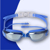 All Blue Eyelid Style Anti Fog UV Protection Leakproof Design Swim Goggles