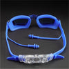 All Blue Eyelid Style Anti Fog UV Protection Leakproof Design Swim Goggles