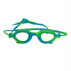 Fluoroscent Green & Blue Fishtail Designed Frame Anti Fog UV Protection Leakproof Design Swim Goggles | 3yrs - 8yrs