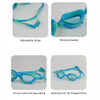 Mint & Blue Fishtail Designed Frame Anti Fog UV Protection Leakproof Design Swim Goggles | 3yrs - 8yrs