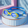 Junior Blue Yellow Anti Fog UV Protection Leakproof Design Swim Goggles | 3yrs - 8yrs
