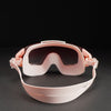 Pink With Coral Full Glass Panel Styled Anti Fog UV Protection Leakproof Design Swim Goggles