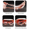 Pink With Coral Full Glass Panel Styled Anti Fog UV Protection Leakproof Design Swim Goggles