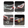 Red Metallic Anti Fog UV Protection Leakproof Design Swim Goggles