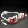 Shiny Pink Eyelid Style Anti Fog UV Protection Leakproof Design Swim Goggles