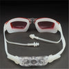 Shiny Pink Eyelid Style Anti Fog UV Protection Leakproof Design Swim Goggles