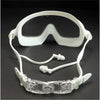 White With Purple Button Style Anti Fog UV Protection Leakproof Design Swim Goggles