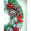 Big Frosty Pinecone Artificial Christmas Wreath | 15 Inches