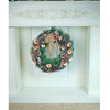 Mushroom Buds & Bushy Frosty Pinecone Artificial Christmas Wreath | 19 Inches