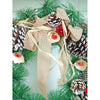 Mushroom Buds & Bushy Frosty Pinecone Artificial Christmas Wreath | 19 Inches