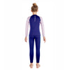 Dive 2-Piece Navy & Purple Front-Zip Jacket with Full Length Pants, 2.5mm Neoprene Kids Swimsuit with Free Washbag