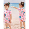 Pink Bunny Kids Swimwear With Matching Swim Cap With UPF 50+