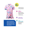 Pink Bunny Kids Swimwear With Matching Swim Cap With UPF 50+