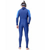 Full-Length Navy Blue Hood & Stirrup Foot Loop, Teens and Mens Swimwear in UPF 50+ with Free Washbag