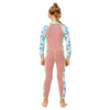 Dive Peach Flamingo & Tropical Printed Full Length 2mm Neoprene Kids Swimsuit with Free Washbag