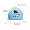 Blue Astro Dino Silicone Swim Cap | 4yrs - 10yrs