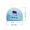 Blue Astro Dino Silicone Swim Cap | 4yrs - 10yrs