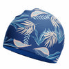 Blue Ferns Swimming Cap