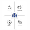 Blue Ferns Swimming Cap