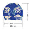 Blue Ferns Swimming Cap