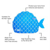 Scales Blue Fishy Silicone Swim Cap | 5yrs - 15yrs