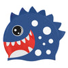 3D White Polka Navy Silicone Swim Cap | 5yrs - 15yrs
