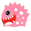 3D White Polka Pink Silicone Swim Cap | 5yrs - 15yrs