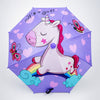 Unicorn Rainbow with Shutter style cover Kids-Umbrella 6-12Y