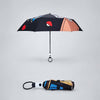 3 Fold Black Puppy Star, Auto Open & Close,Rain & Sun Dual Umbrella for Teens & Adults