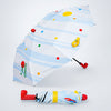 3 Fold Multi Polka with Red Boot Handle UPF 50+ Umbrella for Teens & Adults