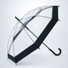 Black Big Border Transparent Umbrella for Teens & Adults
