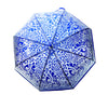 Self Print Dark Blue Transparent Umbrella for Kids and Teens, 8yrs - 15yrs