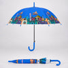 Blue Mexico Landmark Print Umbrella for Teens & Adults