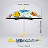 Wheel style Cat & Dog Printed UPF 50+ Kids-Umbrella-5-10Y