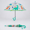 Dinoland Transparent Green Umbrella for Toddlers & Kids