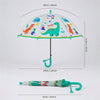 Dinoland Transparent Green Umbrella for Toddlers & Kids