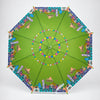 Green Mexico Landmark Print Umbrella for Teens & Adults