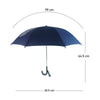 Navy Dino Big Face Umbrella for Kids, 5yrs - 10 yrs