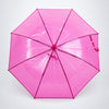 Hot Pink Jelly Transparent Umbrella for Teens & Adults