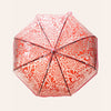 Self Print Pink Transparent Umbrella for Kids and Teens, 8yrs - 15yrs