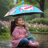 Wheel style Princess Girl Printed UPF 50+ Kids-Umbrella-5-10Y