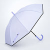 Purple Solid Black border Umbrella for Adults