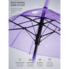 Rich Purple Jelly Transparent Umbrella for Teens & Adults
