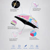 Wheel style Strawberry & Teddy Printed UPF 50+ Kids-Umbrella-5-10Y