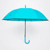 Teal Solid Black border Umbrella for Adults & Teens