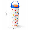 Blue & Multi polka, soft silicone handle series, Stainless Steel Tumbler and Water Bottle | 650ml