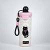 Bow Catty, Black Ball Lid Series, Stainless Steel Tumbler and Water Bottle for Kids & Adults, 650ml