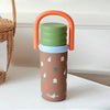 Brown 3Stripes Lid Series, Stainless Steel Kids Water Bottle | 500ml